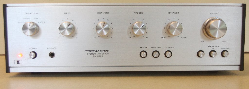 Realistic SA-600B Versterker / Jaren 70 / Tandy Corp. USA, Audio, Tv en Foto, Stereoketens, Ophalen of Verzenden, Zo goed als nieuw