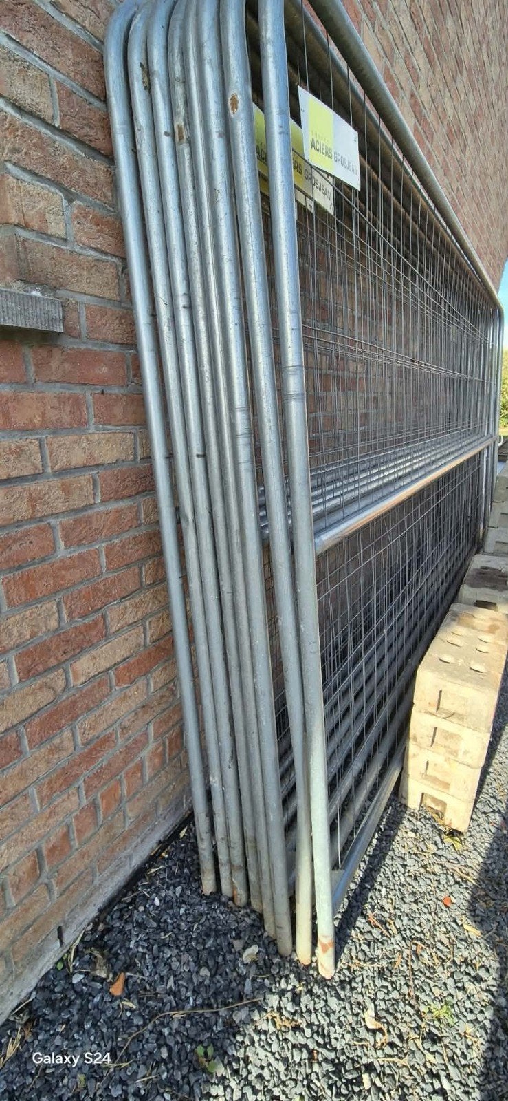 grilles de chantier, pieds et attaches, Enlèvement, Comme neuf, Autres types