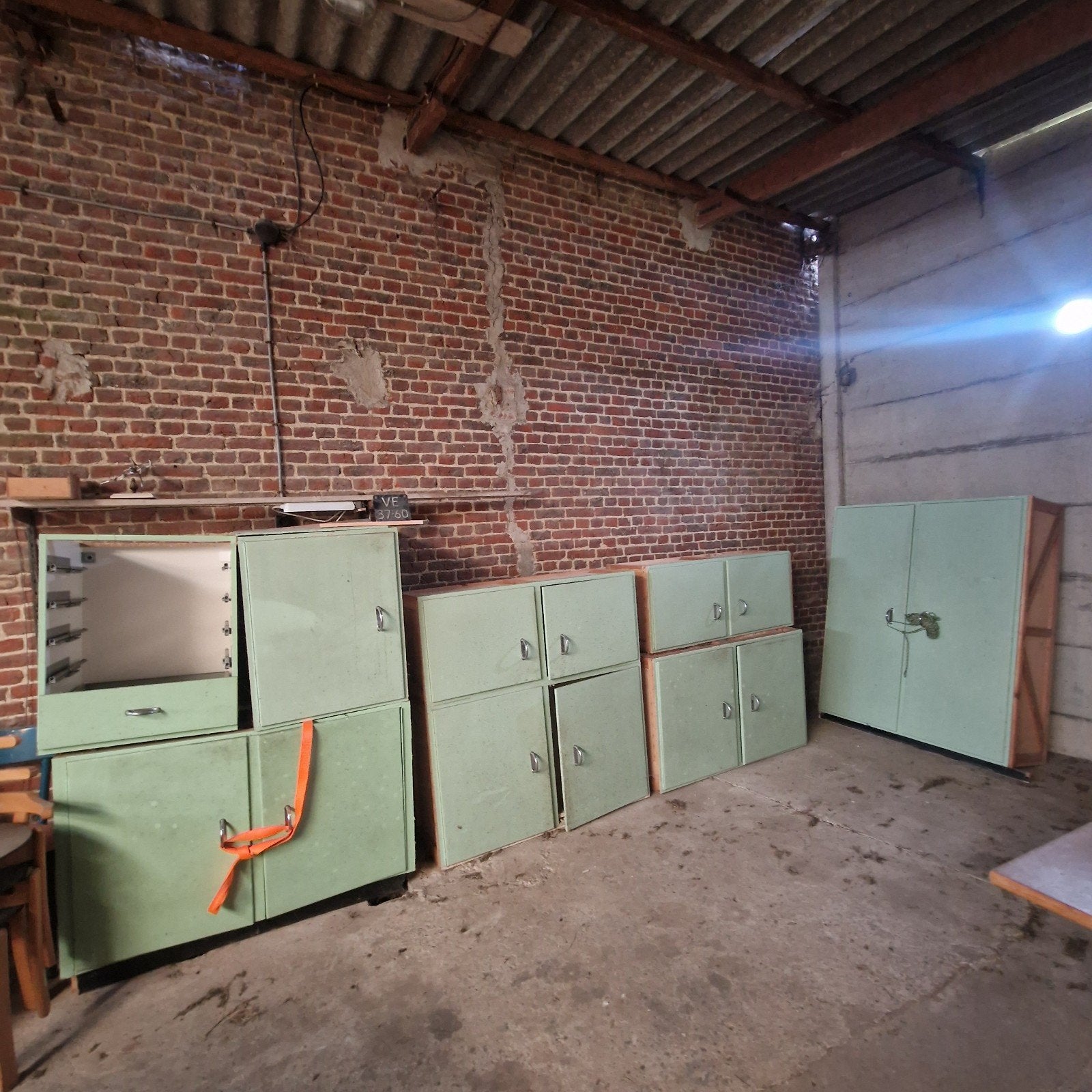 Originele Cubex keuken, Enlèvement, Utilisé, Vert, Cuisine à paroi simple