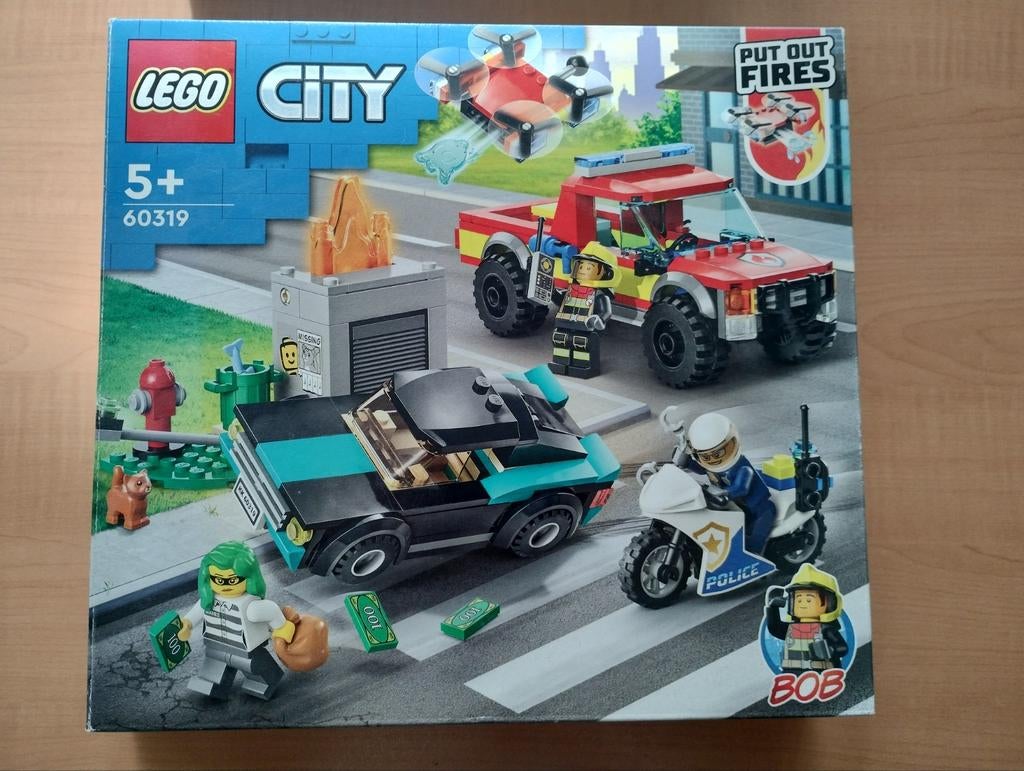 LEGO City Brandweer & politie (60319), Ophalen, City, Zo goed als nieuw, Complete set