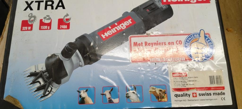 HEINIGER SCHAPENSCHEERMACHINE 320W, Ophalen, Zo goed als nieuw