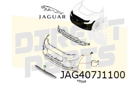 Jaguar I-pace (5/18-) voorbumper (bij Park-Assist) (te spuit, Auto-onderdelen, -, -, Nieuw, Jaguar