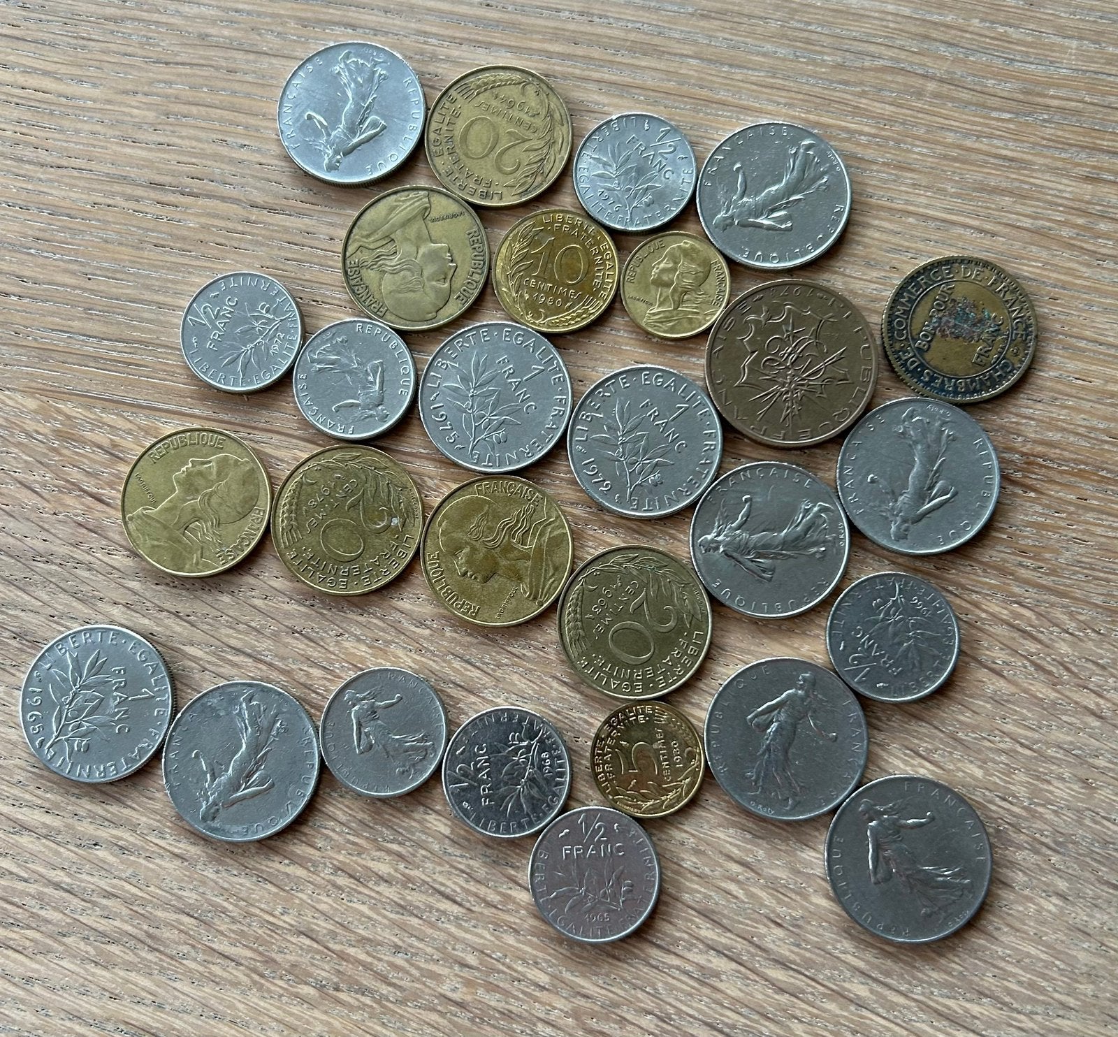 Munten Frankrijk, Ophalen, Frankrijk