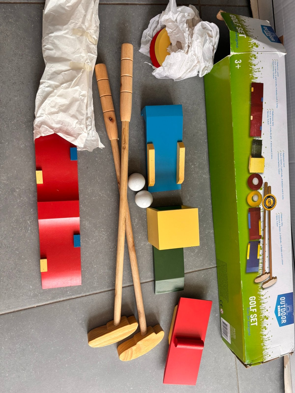 Outdoor play GOLF set neuf, Kinderen en Baby's, Speelgoed | Houten speelgoed, Nieuw, Ophalen