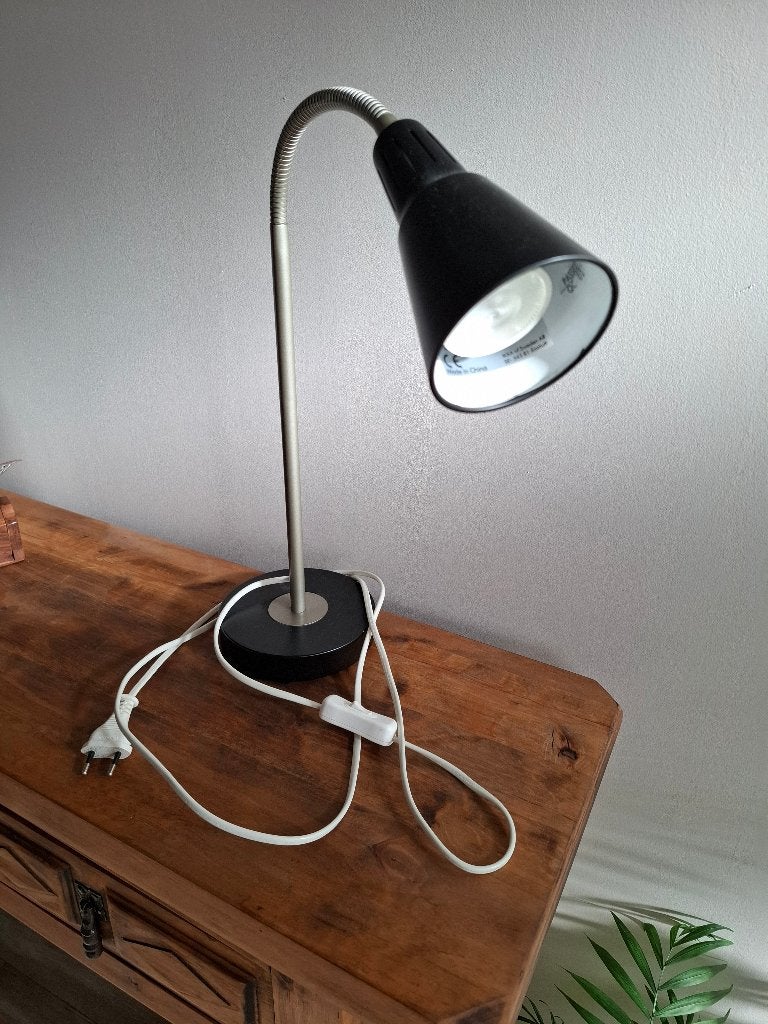 Lampe de bureau vintage genre industriel ikea, Ophalen, Bureaulamp, Gebruikt, LED verlichting