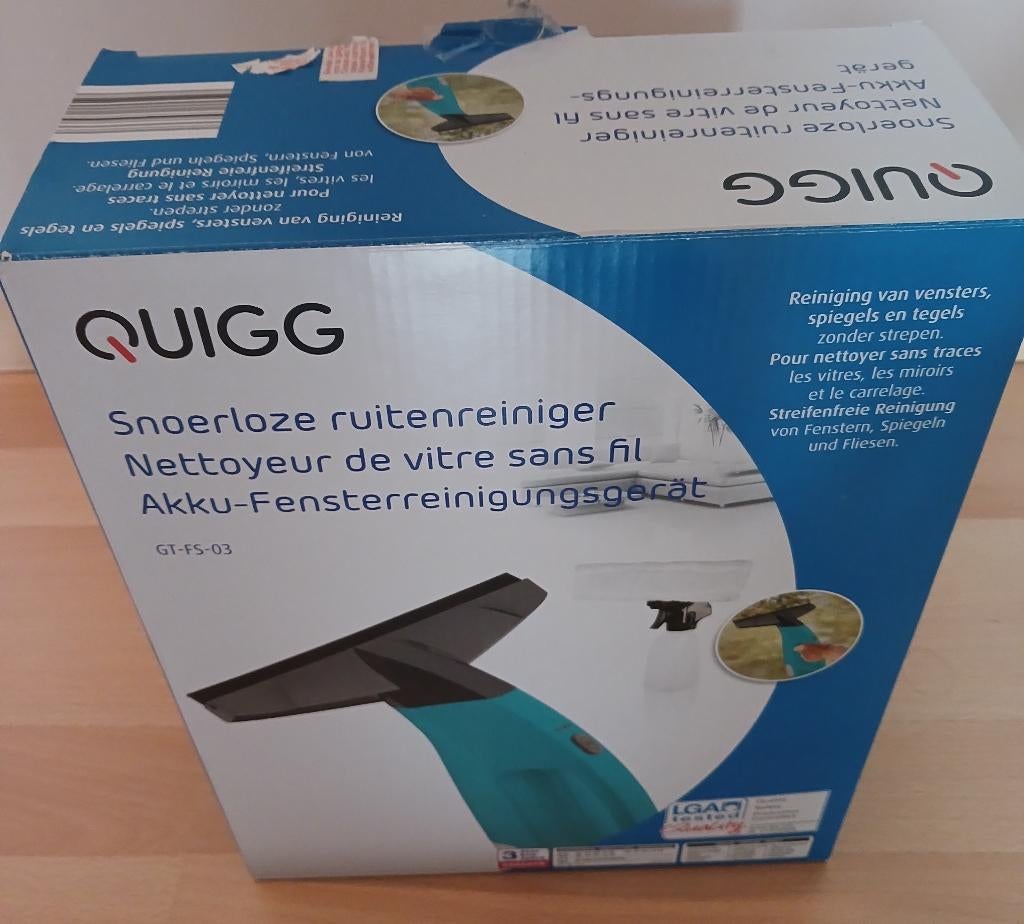 quigg snoerloze ruitenreiniger, Enlèvement, Essuie-vitre ou Raclette