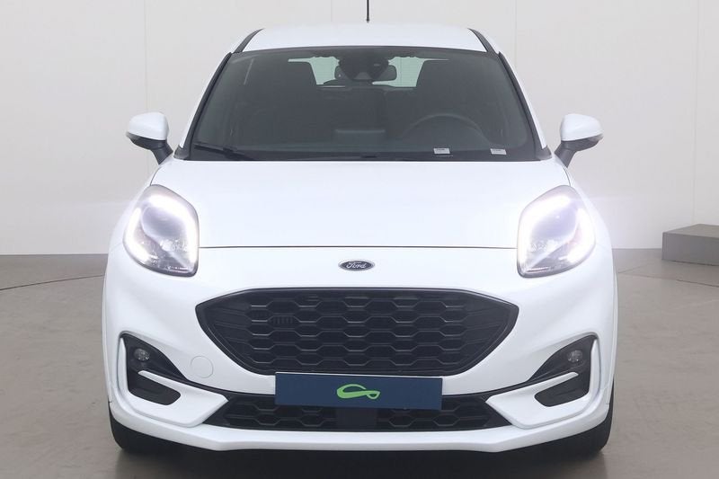 Ford Puma ecoboost mild-hybrid st-line 125, Auto's, 121 g/km, Overige bekleding, Parkeersensor, Wit