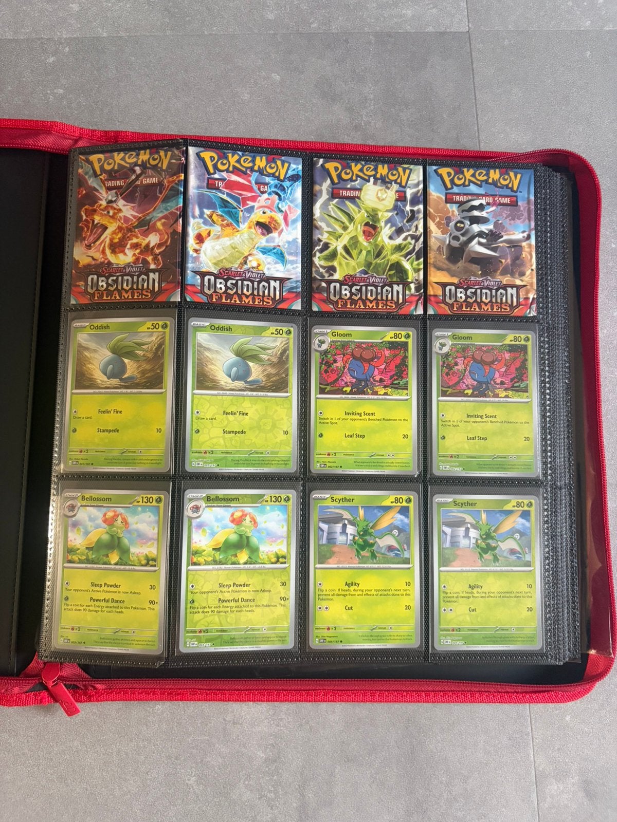 Pokémon Obsidian Flames Master Set, Ophalen, Zo goed als nieuw, Meerdere kaarten