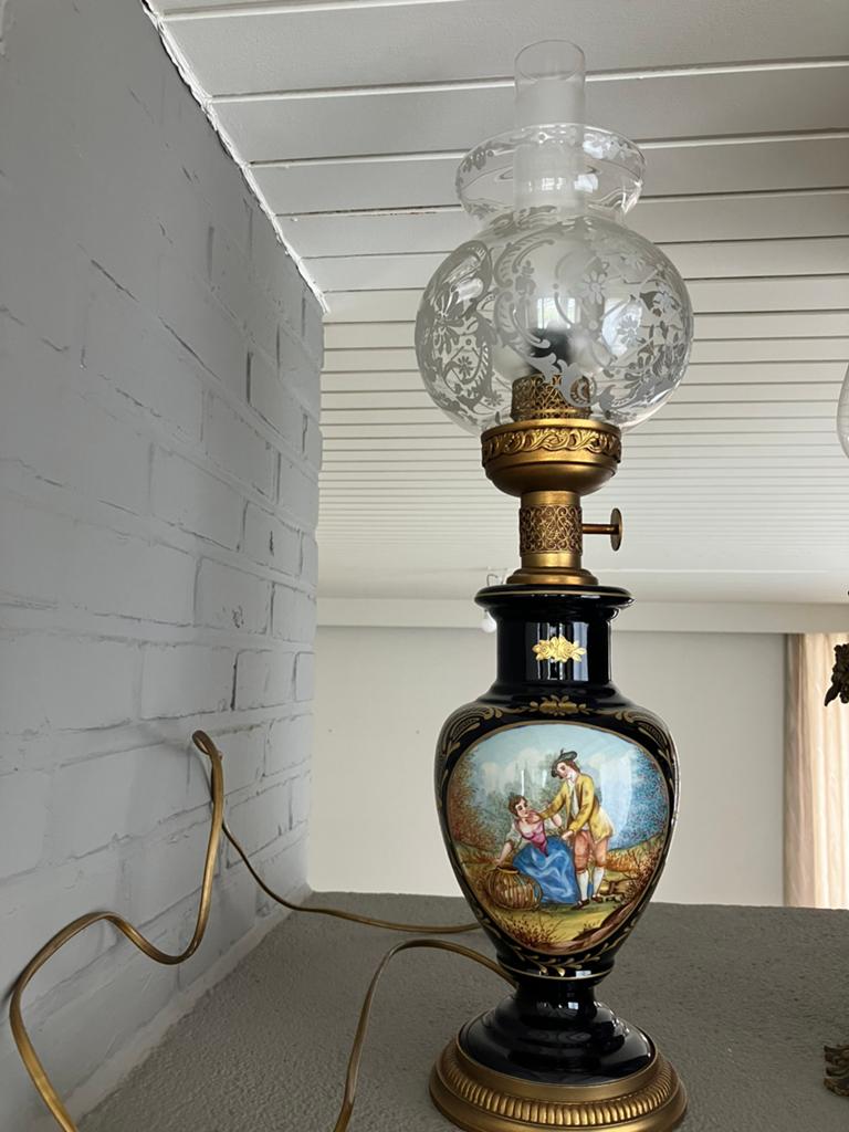 Olielamp, elektrisch, Ophalen