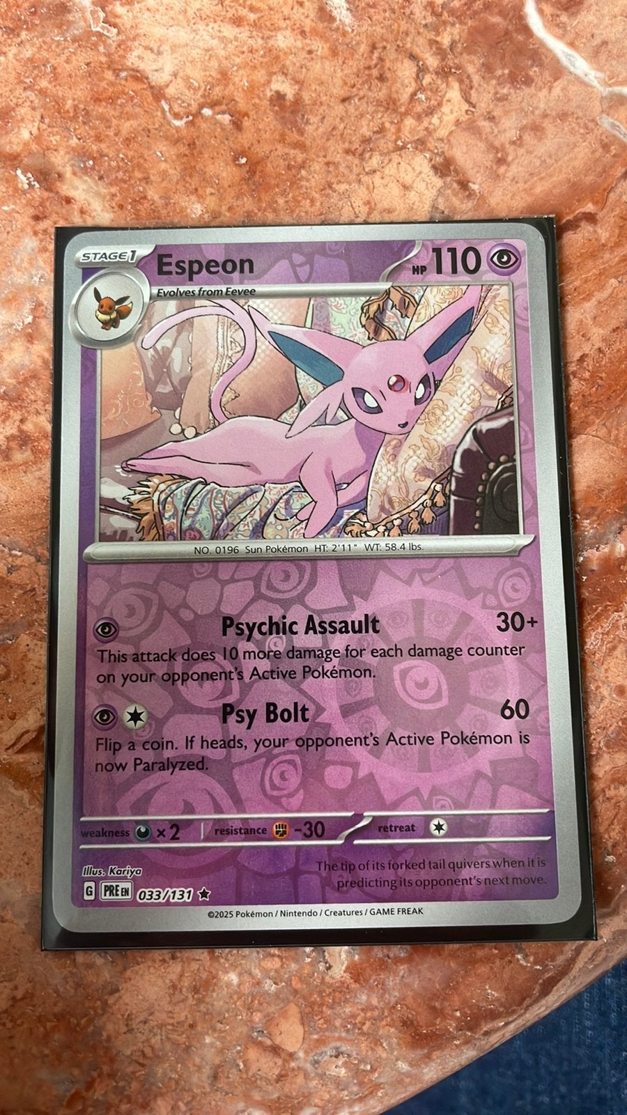 Pokémon - Espeon - Reverse Holo, Verzenden, Zo goed als nieuw