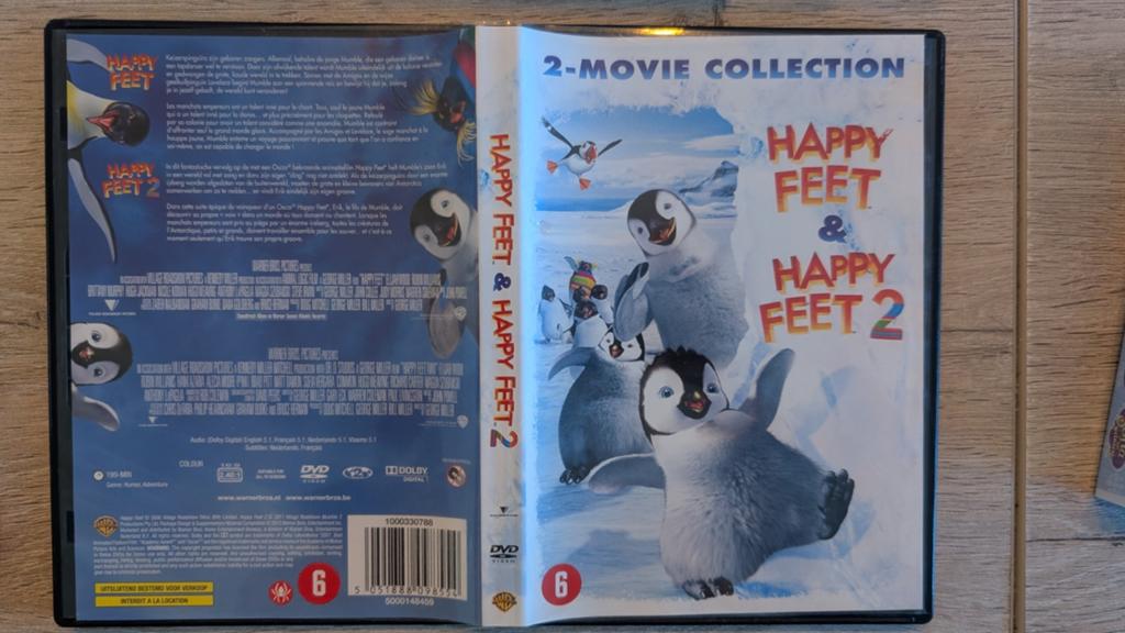 Happy Feet & Happy Feet 2 — DVD-collectie, Alle leeftijden, Ophalen of Verzenden, Zo goed als nieuw