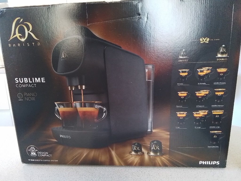 L'or Barista koffiemachine, Ophalen, Koffiepads en cups, 2 tot 4 kopjes, Koffiemachine