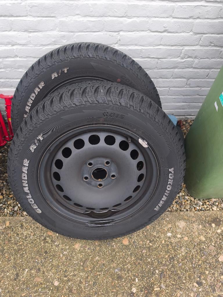 Stalen velgen met nieuwe all terrain banden, Ophalen, All Season, Band(en)