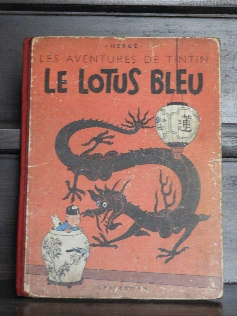 Hergé - Les Aventures de Tintin - Le Lotus Bleu 1946, Une BD, Enlèvement ou Envoi, Utilisé, HERGE