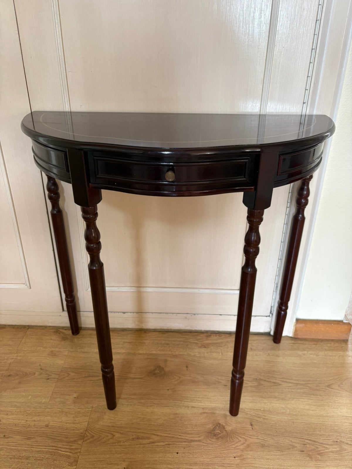 mahoniehouten maantafel, Ophalen, Zo goed als nieuw, Rond