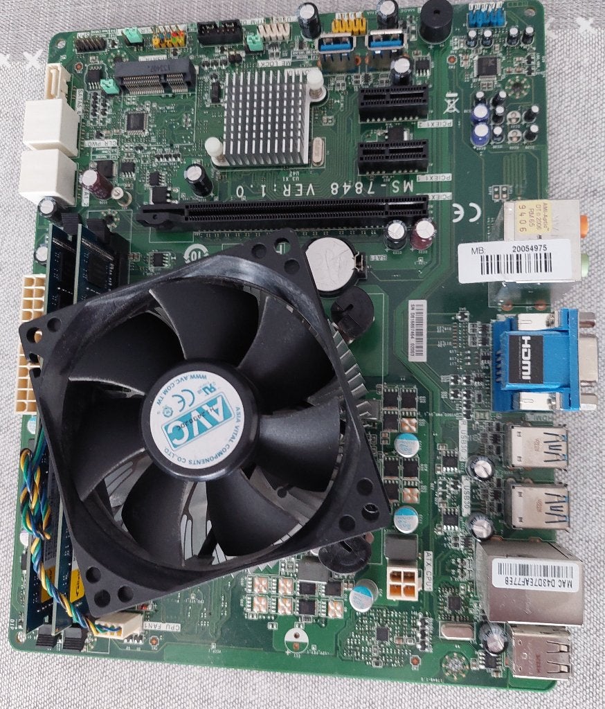 PC moederbord met Intel I7 - 4770 CPU processor en 16GB Ram, Computers en Software, Moederborden, Onbekend, DDR3, Ophalen of Verzenden