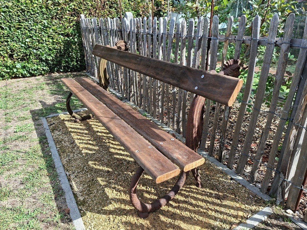 tuinbank, Jardin & Terrasse, Enlèvement, Utilisé, Inox