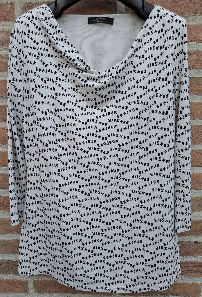 Top Max Mara Weekend wit - maat 40, Enlèvement ou Envoi, Comme neuf, Taille 38/40 (M), Blanc