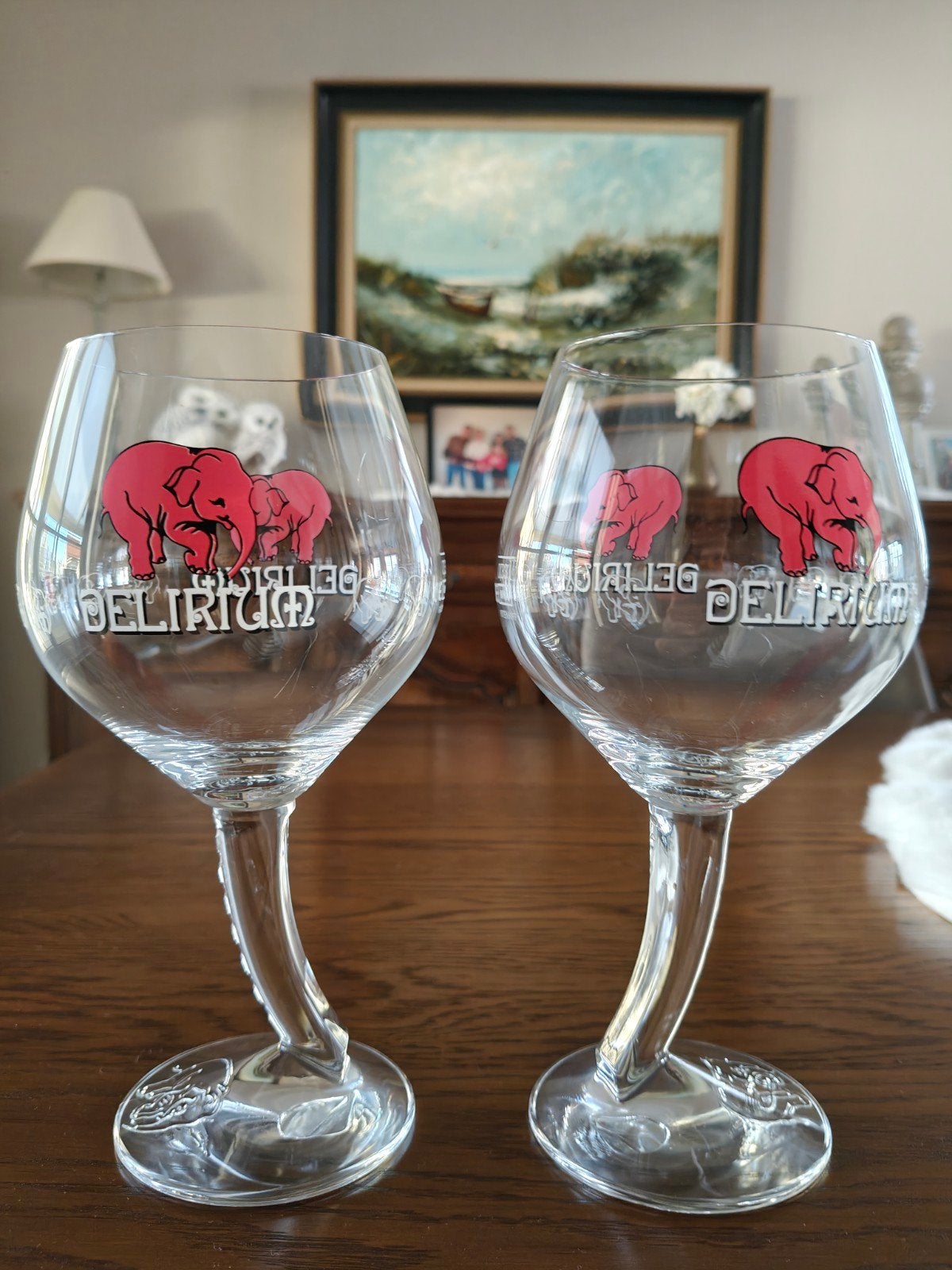 2 nieuwe Delirium bierglazen, Verzamelen, Ophalen, Nieuw, Bierglas