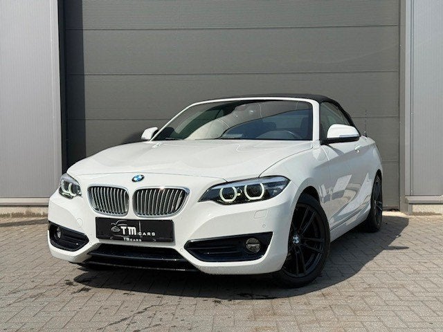 BMW 218I Cabrio 54.000km, Auto's, Lichtsensor, Wit, Leder, Bedrijf