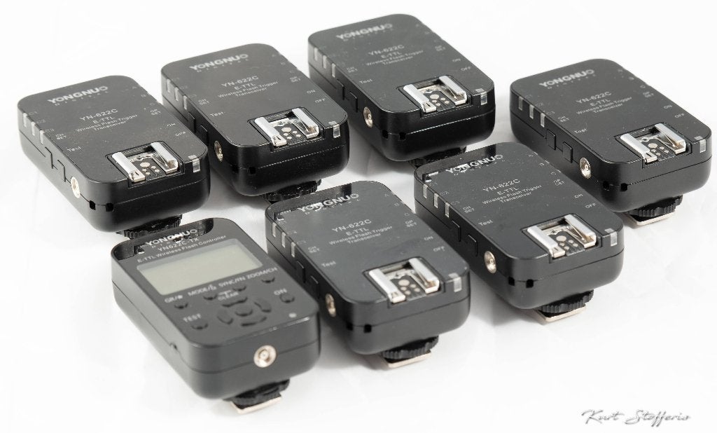 Yongnuo YN622C zender + ontvangers (Canon), Ophalen of Verzenden, Zo goed als nieuw, Overige typen