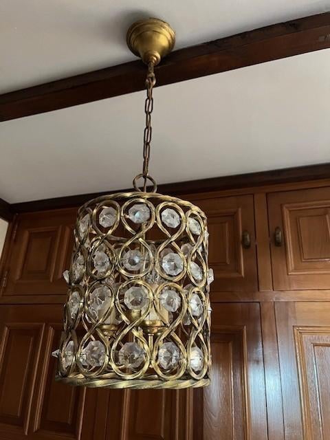 Decoratieve vintage luster – sfeerlicht met karakter, Ophalen, Zo goed als nieuw, Glas