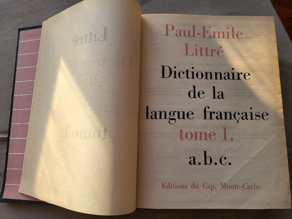 Franstalig woordenboek Littré en 4 vol. 1958, Boeken, Woordenboeken, Ophalen of Verzenden, Gelezen, Overige uitgevers, Frans