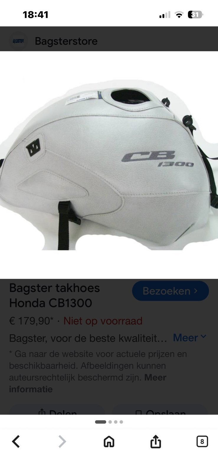Tankcover cb 1300, Enlèvement ou Envoi, Utilisé