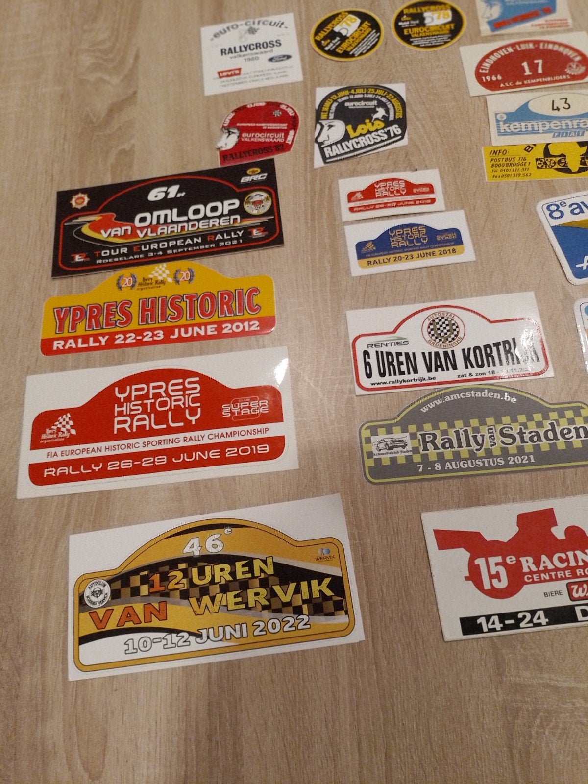 Lot stickers, Rally,  Rallycross, Racing, Verzamelen, Ophalen of Verzenden