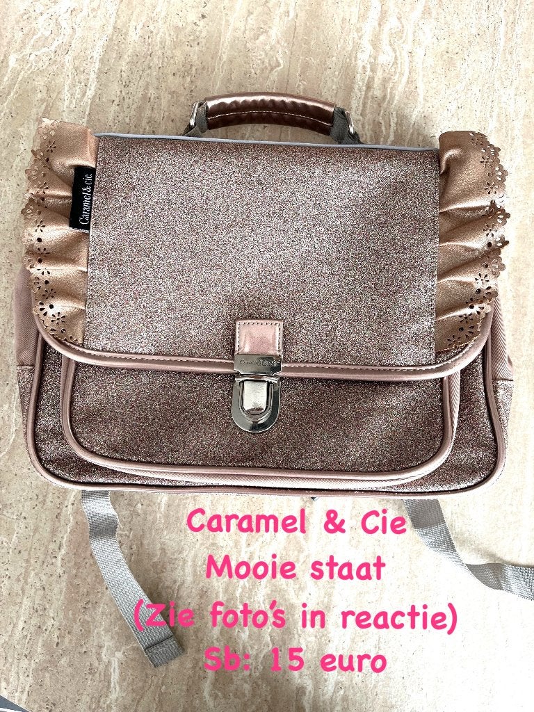 Caramel & cie boekentas, Ophalen, Gebruikt, Overige kleuren, Aktetas of Boekentas