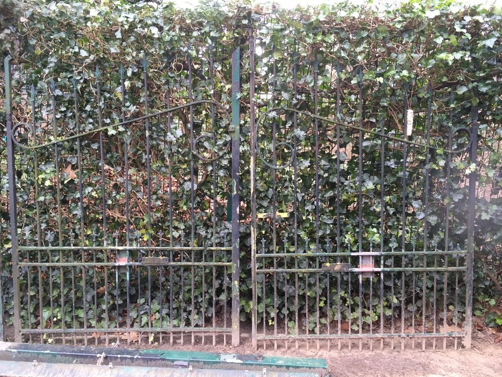 antieke tuinpoort + zijdeur:, 200 cm ou plus, Portail battant, Enlèvement, 200 cm ou plus