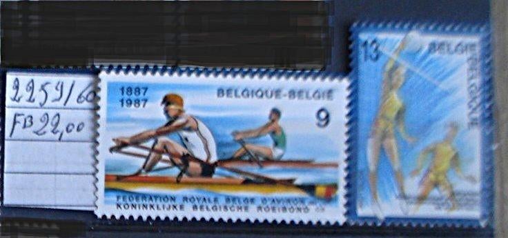België 2259/60 **/mnh, Verzenden, Orginele gom, Postfris, Sport