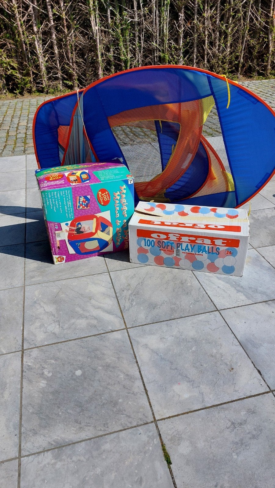 ballenbad + balletjes, Ophalen