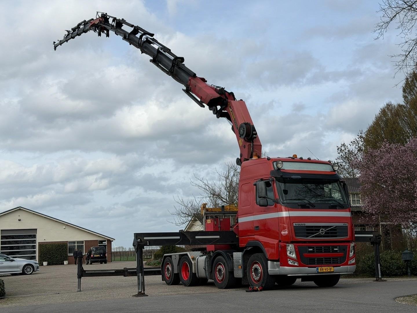 Volvo FH grue 8x2 palfinger 74tm/flyjib/treuil/treuil ! cami, Achat, Entreprise, 2 places, Autres couleurs