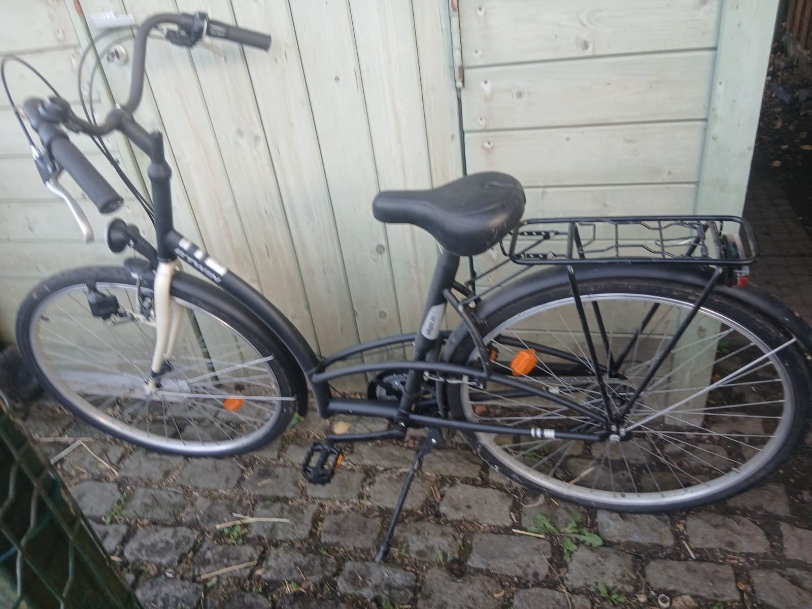 damesfiets btwin, Ophalen