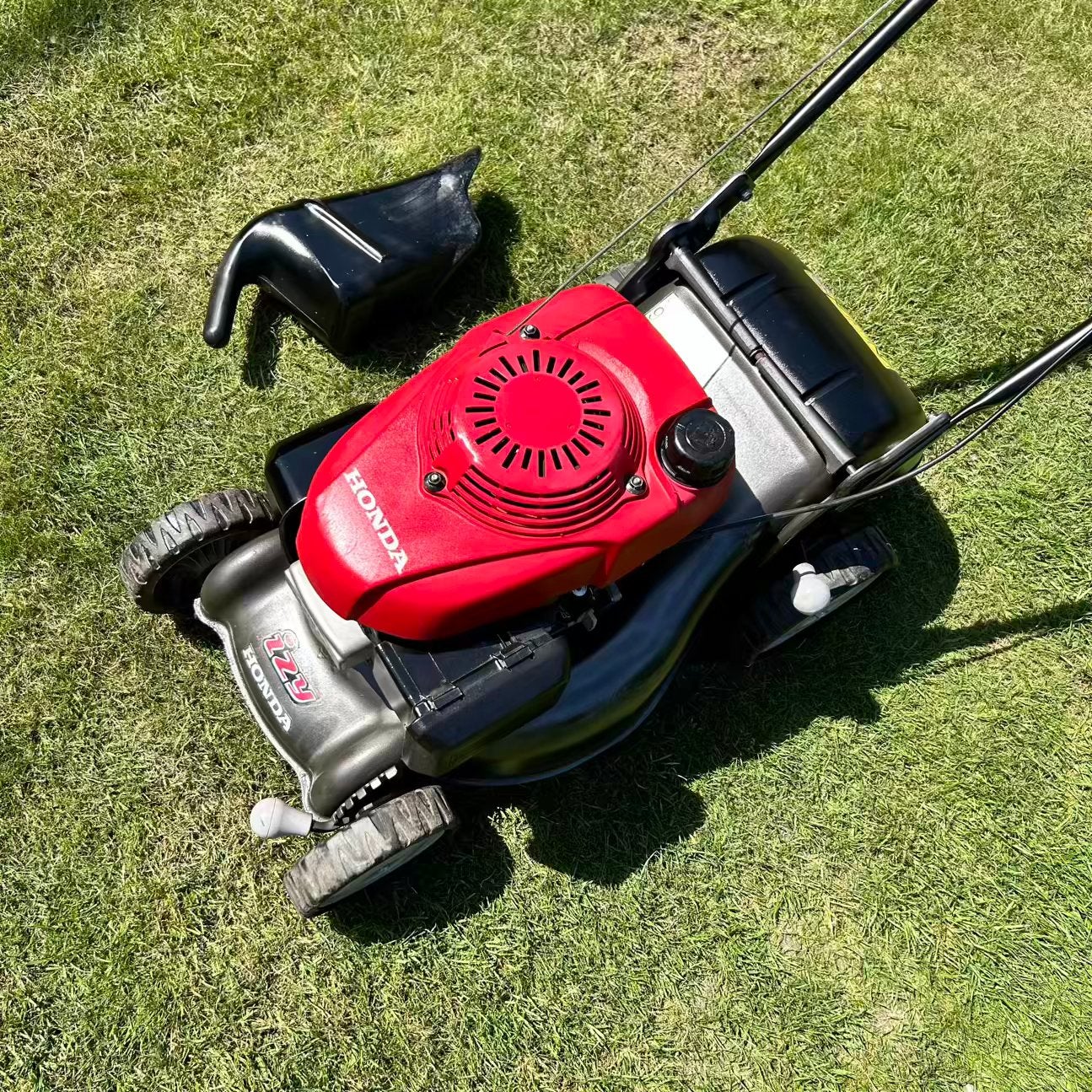 Honda IZY Mulchmaaier (2017) Benzine – Onderhoud Gehad!, Tuin en Terras, Ophalen, 40 t/m 49 cm, Benzine-grasmaaier, Mulchfunctie