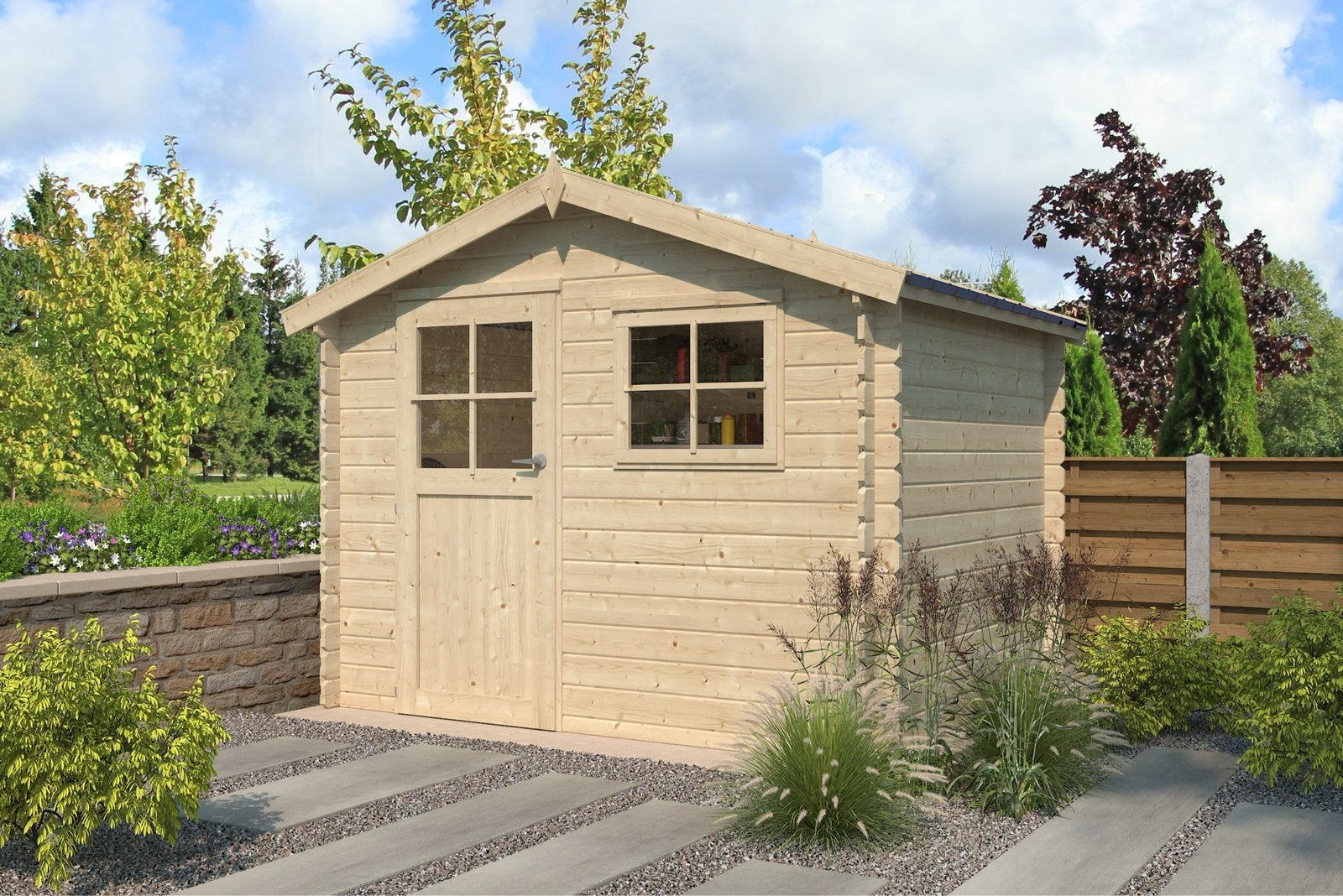 Abri de jardin Log Cabin de 1899 à présent 1600€ !, Enlèvement ou Envoi, Comme neuf, Planches