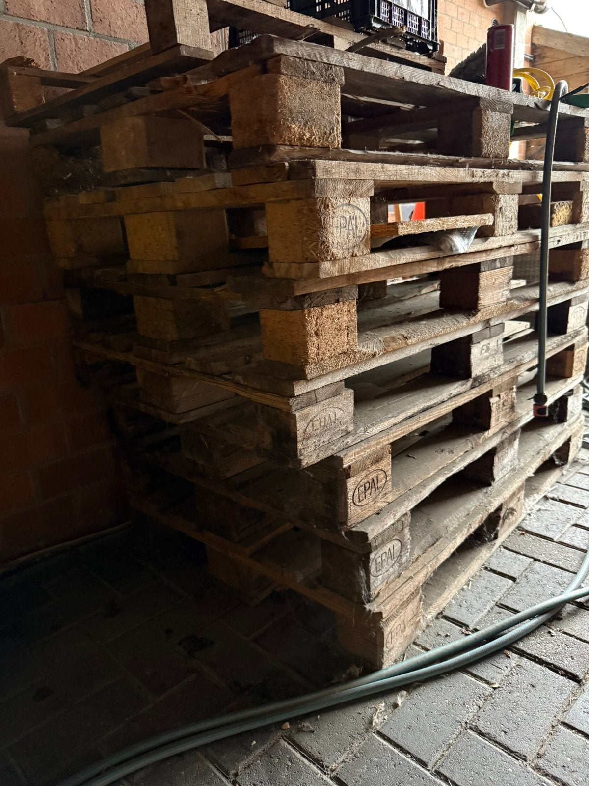 Europallet te koop, Doe-het-zelf en Bouw, Hout en Planken, Ophalen, Gebruikt