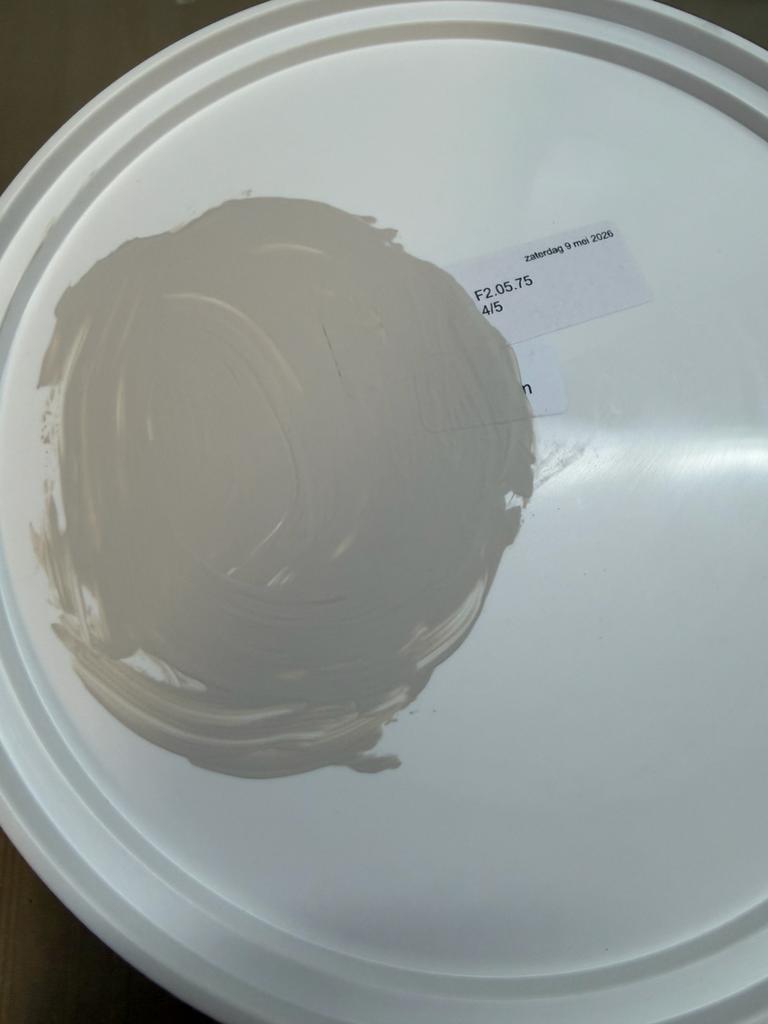 Lichtgrijze afwasbare muurverf voor binnen en buiten 2,5l, Ophalen, Nieuw, Acrylverf