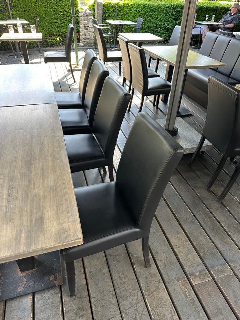 Lot de banquettes et chaises restaurant, Enlèvement, Utilisé, Mobilier