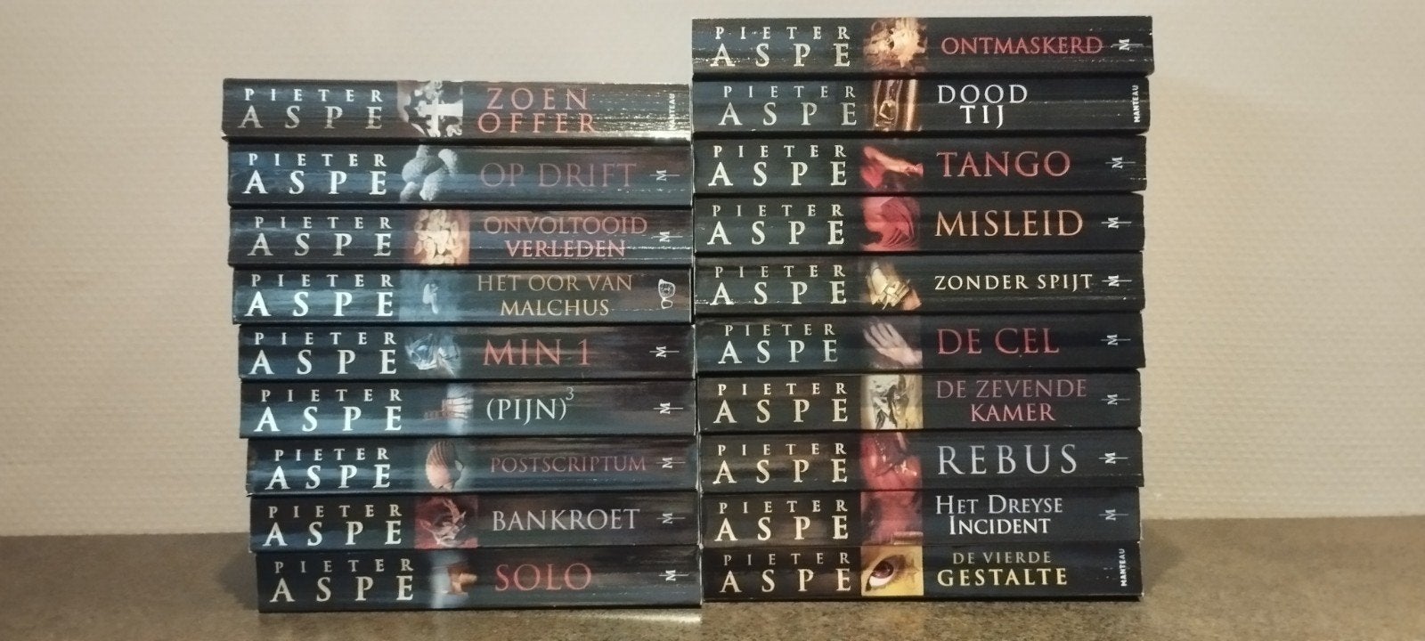 Pieter Aspe, Boeken, Ophalen