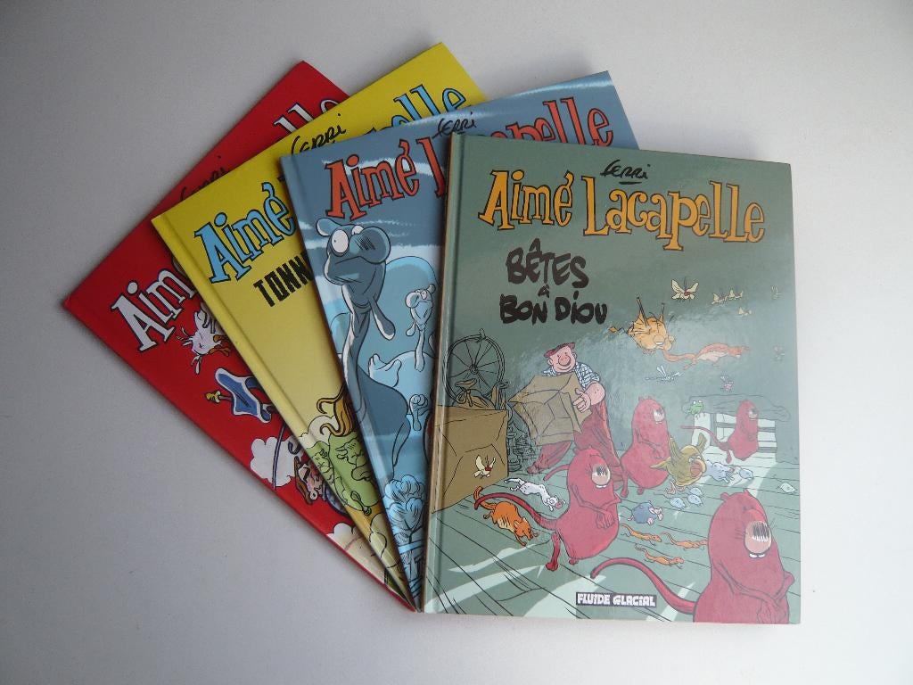 Bd AIME LACAPELLE tomes 1 à 4 (EO ttbe) de FERRI, Boeken, Stripverhalen, Gelezen, Complete serie of reeks, Ophalen of Verzenden