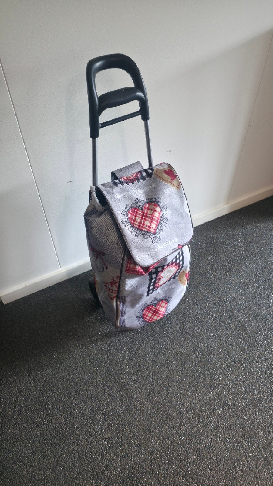 Winkel trolley nieuw boodschappen tas, Ophalen