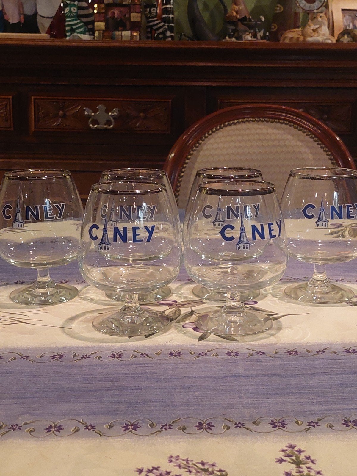 6 bolglazen Ciney, Verzamelen, Ophalen of Verzenden