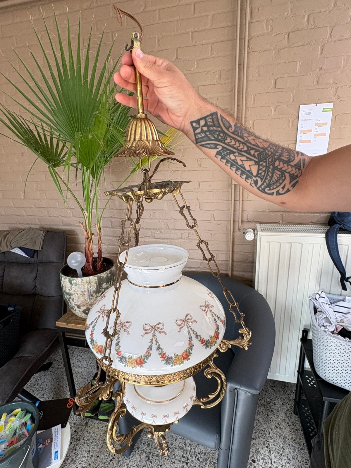 Vintage lamp, Huis en Inrichting, Ophalen, Zo goed als nieuw