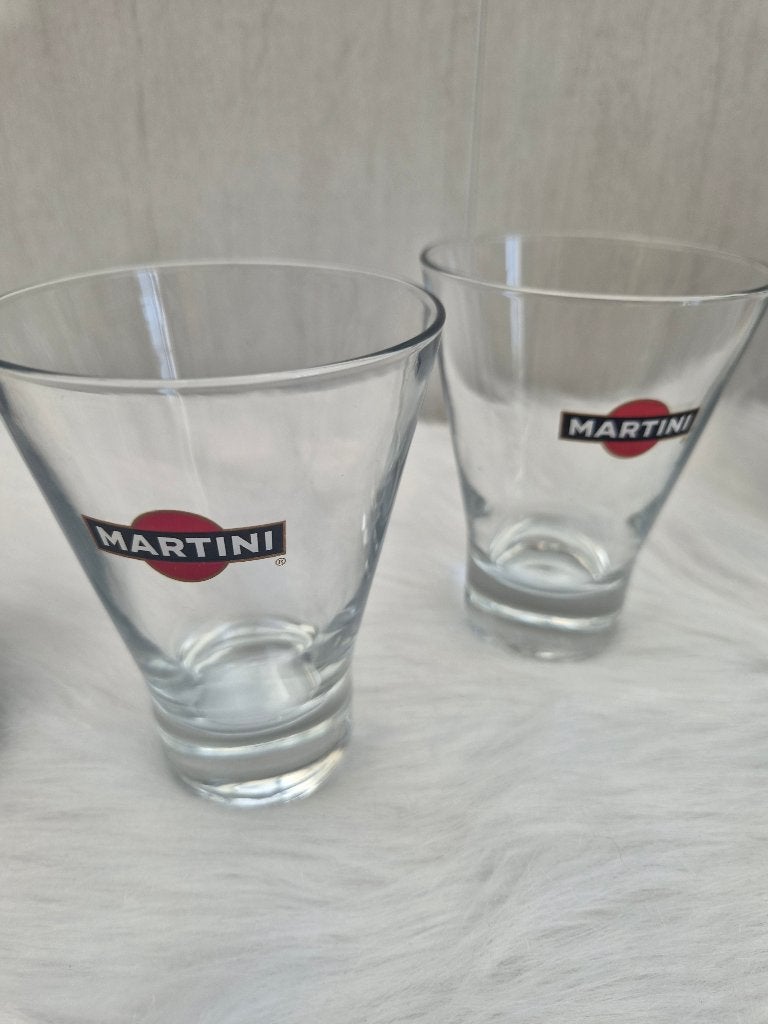 Lot de 2 verres à Martini, Enlèvement ou Envoi, Neuf, Autres types