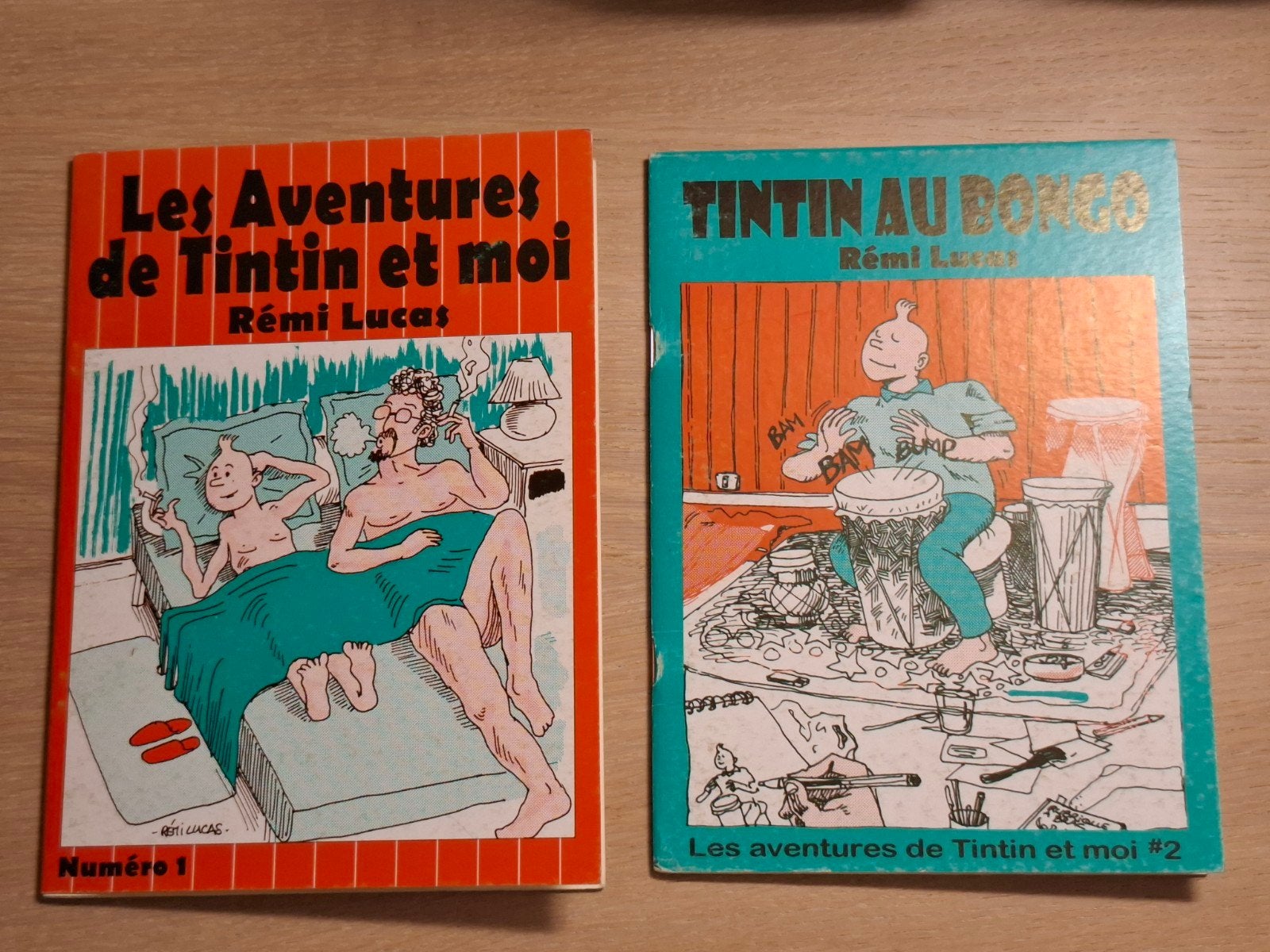 2 x Tintin parodie de Rémi Lucas, Enlèvement
