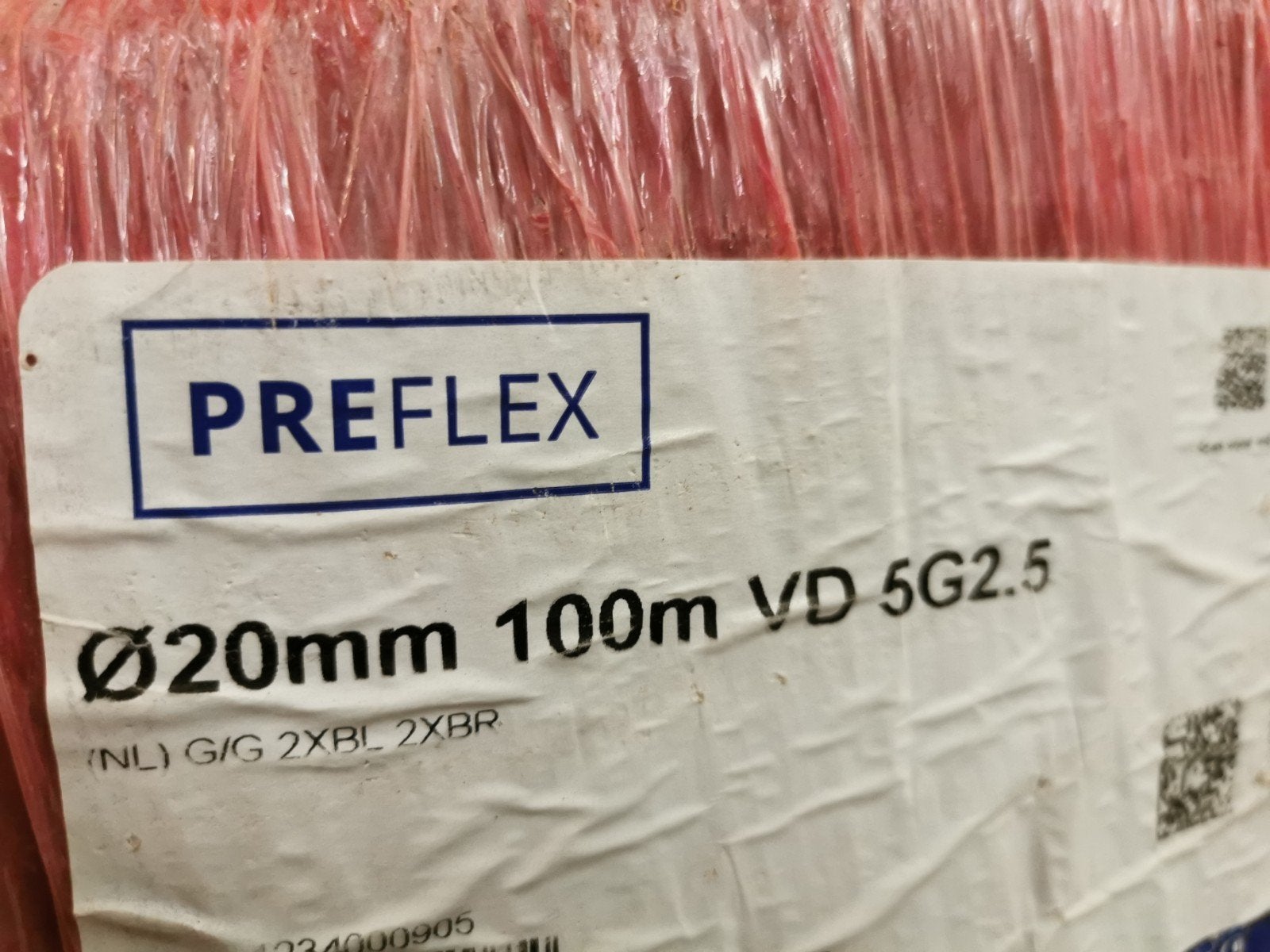 preflex snelflex kabel, Enlèvement