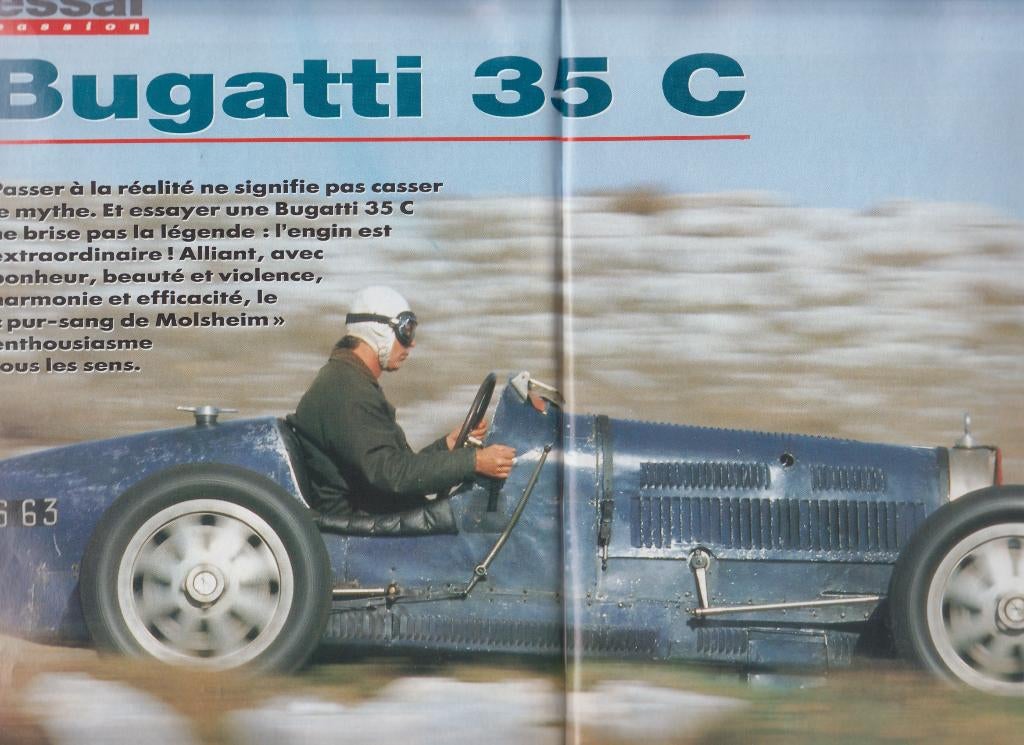Bugatti 35 C voiture de collection, Verzenden, Gelezen