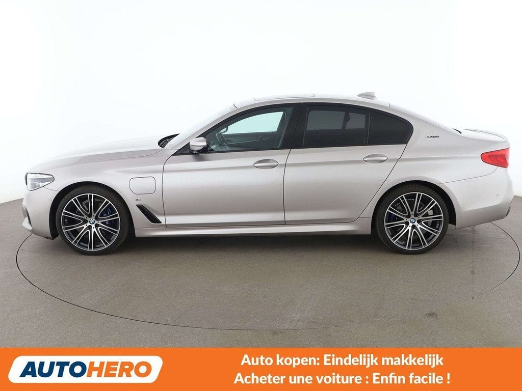 BMW 5 Serie 530 530e M Sport (bj 2018, automaat), Gebruikt, Leder, Hybride Elektrisch/Benzine, 55 g/km